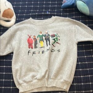 Kids Gray Friends Graphic Sweatshirt